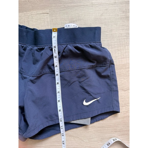 Nike Pants - Navy blue gray  women's Nike running spandex‎ shorts small